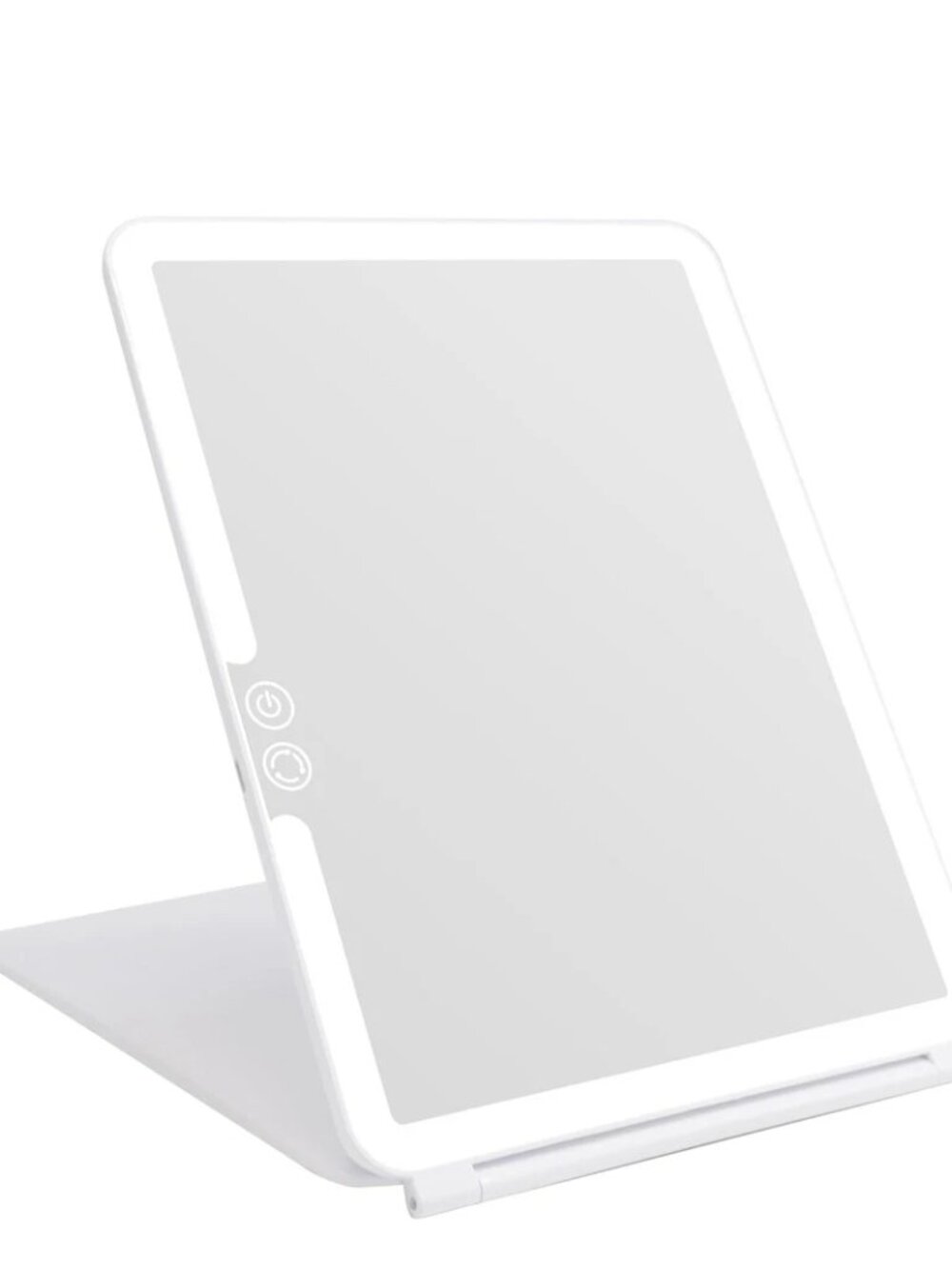 DeWEISN Folding Makeup Mirror w. 72 LEDs 3 Colors USB Rechargeable Vanity Table